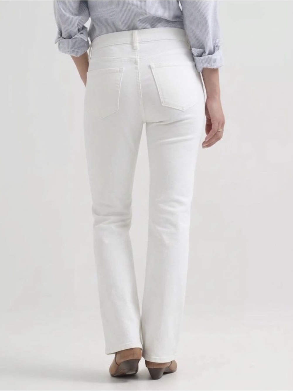 J.Crew White Bootcut Jeans Size 30S Stretch White Denim⁠ Jeans
